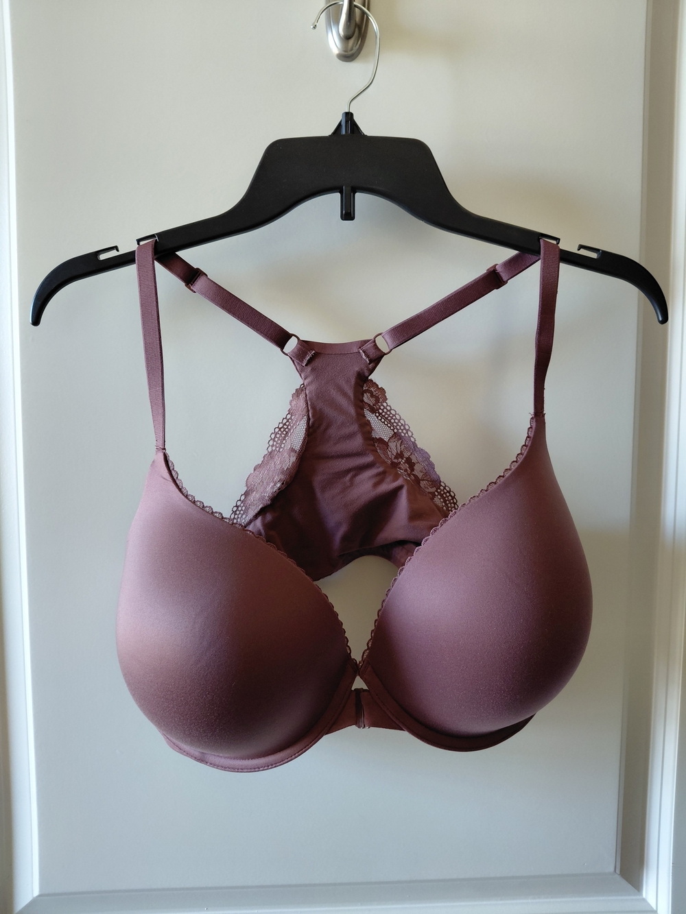 Victoria's Secret Mauve Racerback Lace T-Shirt Bra
